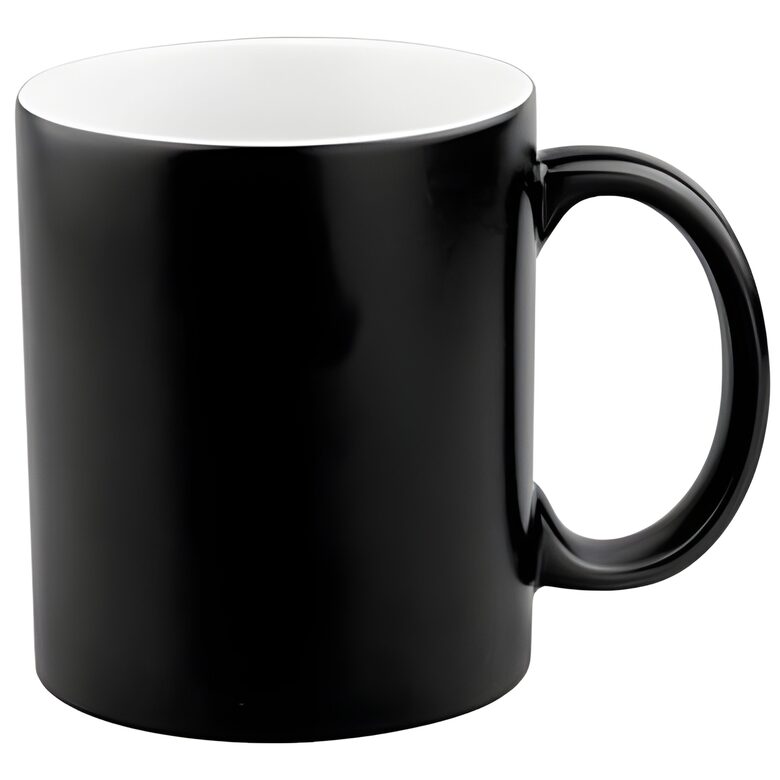 330 ml Magic ceramic sublimation mug with box (black/matt)